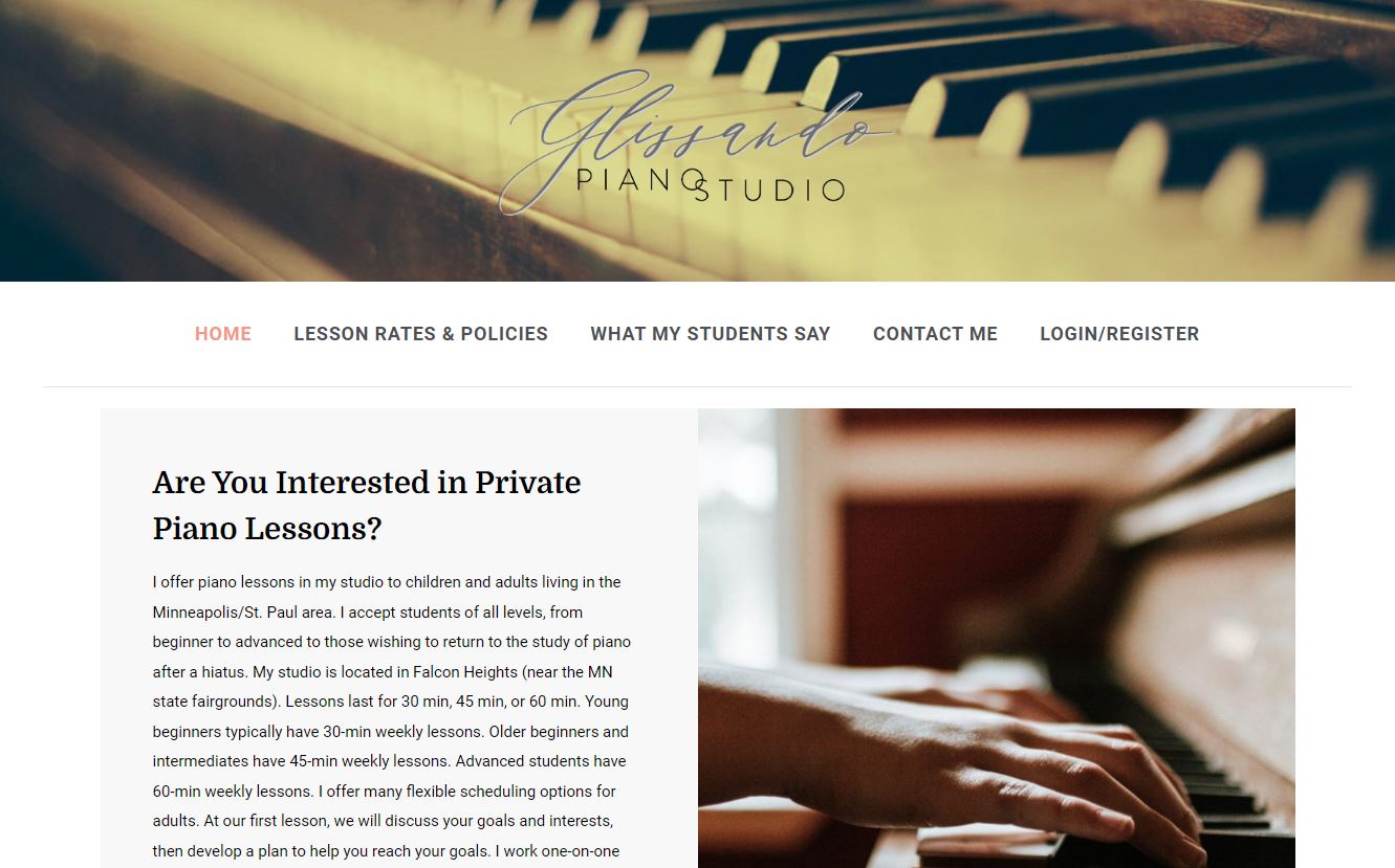 glissandopiano website